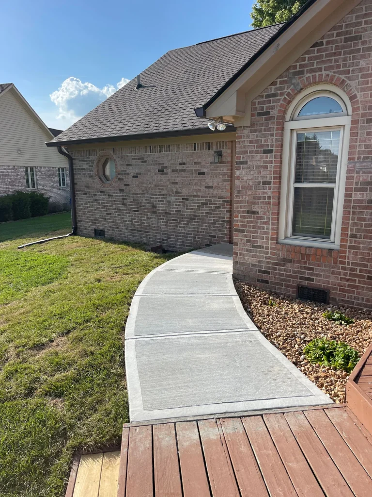concrete walkway